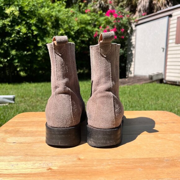 Sylven New York Gray Suede Leather Chelsea Ankle Boots Size 7.5 - Picture 4 of 9
